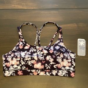 Splendid Studio Floral Sports Bra Size Med NWT